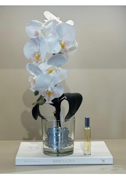 Yapay Orkideli Lüx Vazo No:1