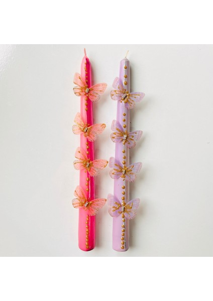 Kelebek Serisi 2’li Mum