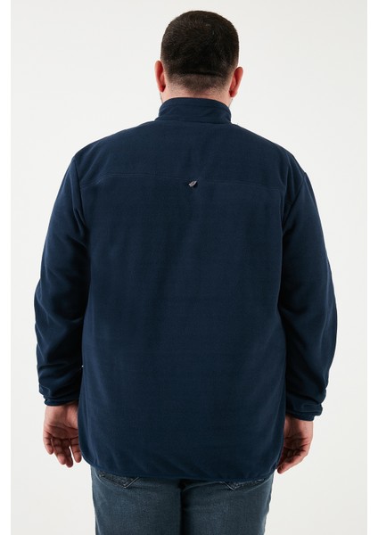 Regular Fit Anti-Pilling Büyük Beden Dik Yaka Kışlık Şardonlu 2'li Paket Polar Erkek Polar 5906001BS2 fırsatları