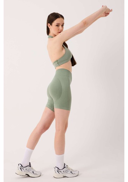 Amara Spor Şort Yüksek Bel Esnek Şekillendirici ve Toparlayıcı Seamless Tayt Kısa Şort modelleri