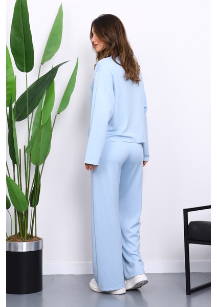 Bebe Mavi Yanları Taş Detaylı Modal Takım fırsatları