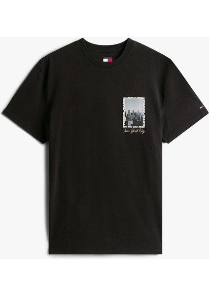 Regular Photo Erkek Siyah T-Shirt.bds fırsatları