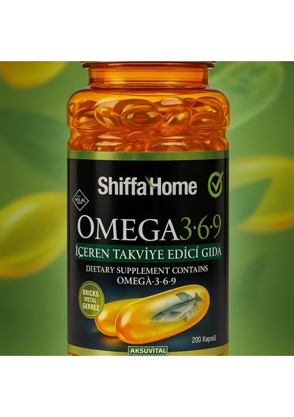 Omega 3-6-9 Softjel 1000 Mg (200 Adet)