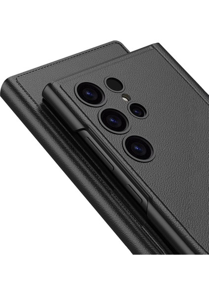 Galaxy S24 Ultra Kılıf Kamera Korumalı Suni Deri Tasarım Mrsa Droga Standlı Kartlıklı Kapaklı Kılıf- fiyatları