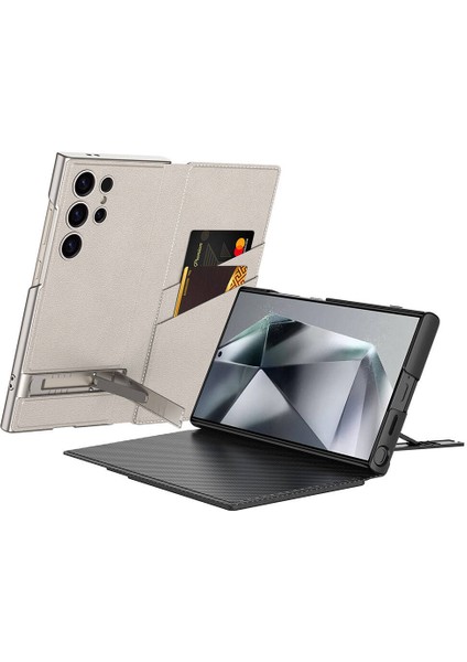 Galaxy S24 Ultra Kılıf Kamera Korumalı Suni Deri Tasarım Mrsa Droga Standlı Kartlıklı Kapaklı Kılıf- fırsatları