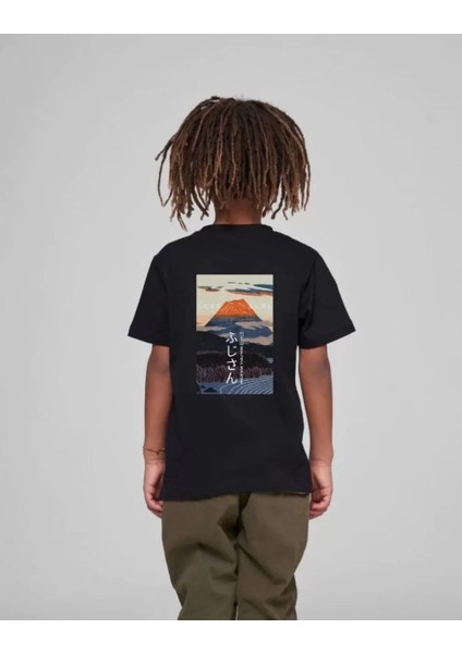 Çocuk Unisex Baskılı T-Shirt - Siyah fiyatları