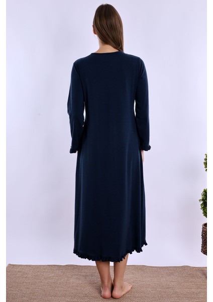 Lacivert Hamile Lohusa Gecelik modelleri