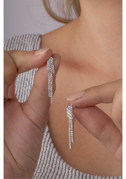 Su Yolu Kemerli 925 Ayar Gümüş Küpe fiyatları