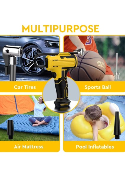 A6666 Dijital Şarjlı Hava Pompası | 3600MAH 150 Psı fırsatları