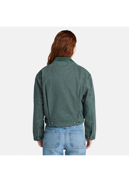 Strafford Washed Canvas Kadın Yeşil Ceket.- modelleri