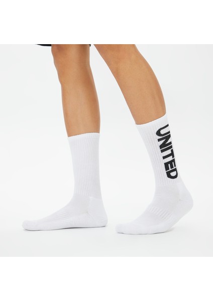 Unıted4 Classic Unisex Beyaz 2'li Çorap fırsatları