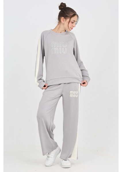 Kız Çocuk Oysho Kumaş Şerit Garni Detaylı Alt-Üst Takım 12302 modelleri