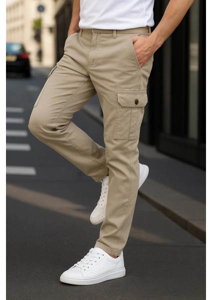 Erkek Günlük Trend Bol Paça Taş Kargo Pantolon modelleri