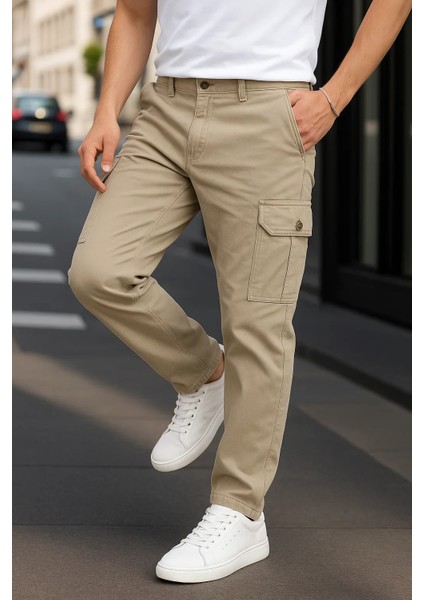 Erkek Günlük Trend Bol Paça Taş Kargo Pantolon fırsatları
