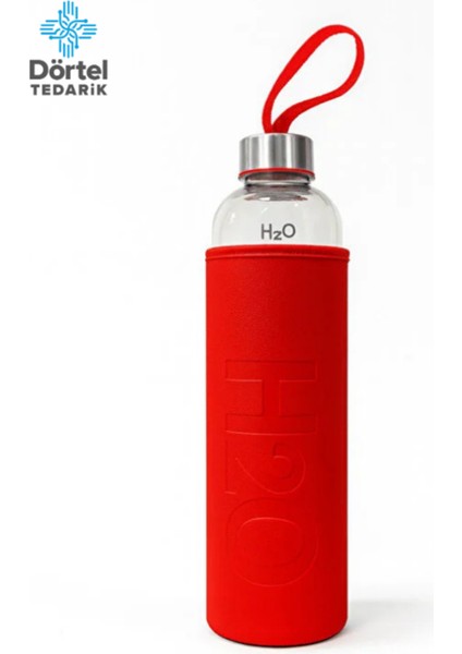 H2O Deri Kılıflı Cam Matara 1000 ml modelleri