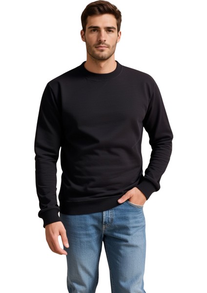 Erkek Regular Fit Yuvarlak Yakalı Sweatshirt fiyatları
