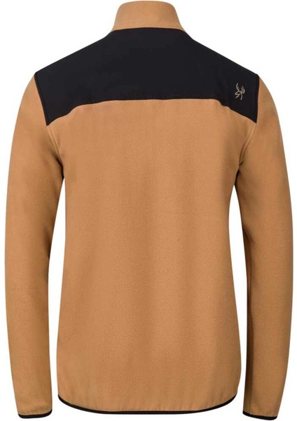 Cliff Erkek Parçalı Ince Polar Sweatshirt Camel modelleri
