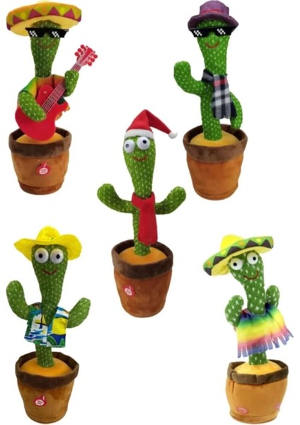 Şarjlı Dans Eden Konuşan Kaktüs Oyuncak, Ses Tekrar Eden, Şarkılı Eğlenceli Eğitici Peluş Oyuncak indirimleri