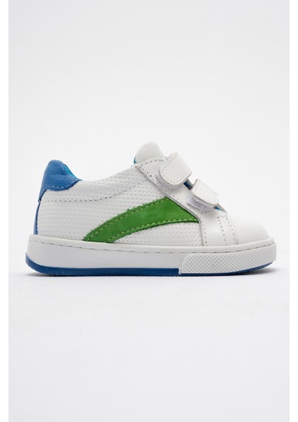 Erkek Çocuk Beyaz Hakiki Deri Günlük Ilk Adım Ayakkabı