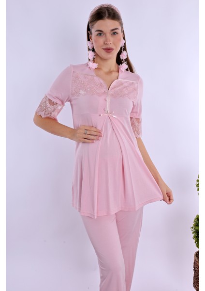 Pembe Hamile Lohusa Pijama Takımı indirimleri