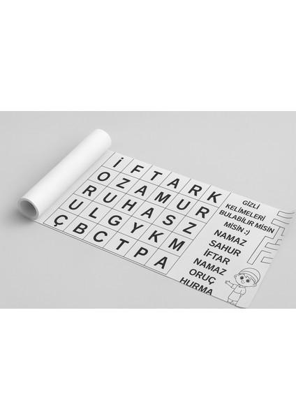 Hoş Geldin Ramazan Etkinlik Rulosu – 30×500 cm Boyama, Bulmaca, Bilmece ve Tekerlemelerle Dolu Çocuk Aktivite Kağıdı | Eğitici & Eğlenceli Ramazan Temalı Boyama Rulosu modelleri