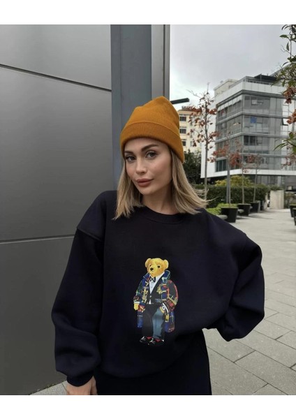 Bisiklet Yaka Üç Iplik Sweat Takım - Siyah fiyatları