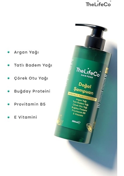 Hairfood Değerli Yağlar Serisi Doğal Şampuan 250 ml fırsatları