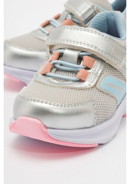 Kız Çocuk Gümüş Günlük Spor Ayakkabı