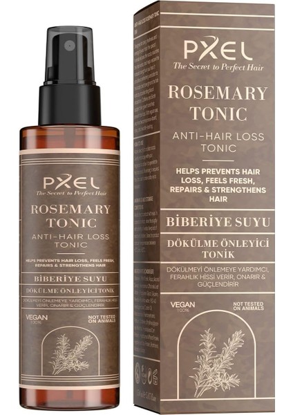 Pxel Anti-Hair Loss Rosemary Tonic 150 ml – Saç Dökülme Görünümünü Azaltmaya ve Saç Köklerini Desteklemeye Yardımcı Biberiye & Kafein Destekli, Vegan, Durulama Gerektirmez fiyatları