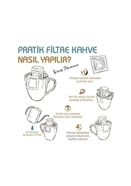 Sirius Premium Pratik Filtre Kahve Guatemala (5 Ad.)