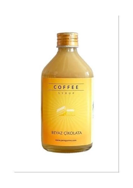 Beyaz Çikolata Şurubu Kahve, Coctail Şurup 200 ml