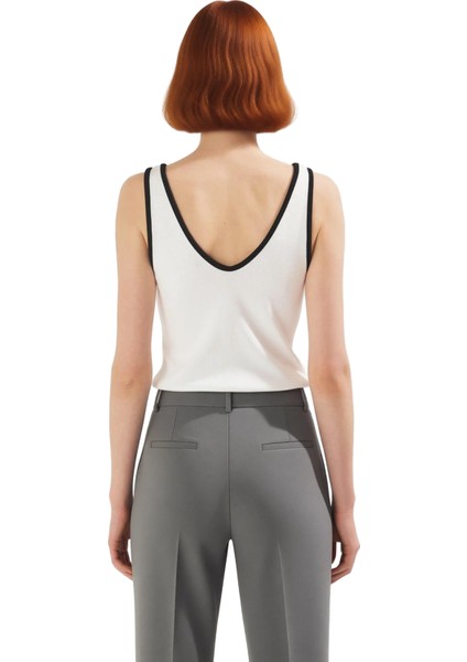 V Yaka Kolsuz Triko Bluz Renk Günlük Kombinler Için Seçkin Malzeme Konforlu Kesim modelleri