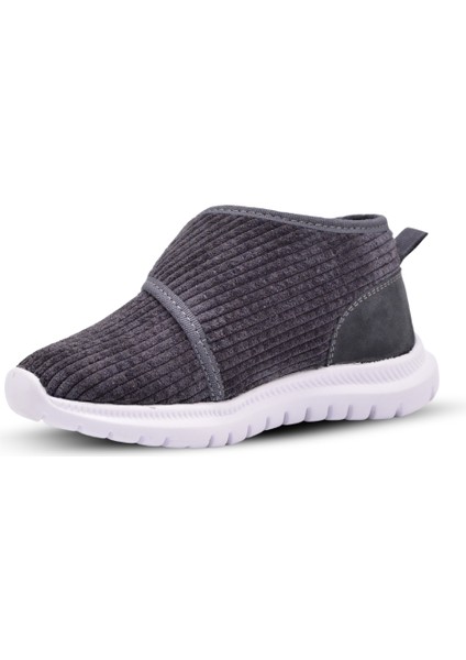 Miam Erkek Çocuk Fitil Kadife Füme Renk Ev ve Kreş Ayakkabısı modelleri