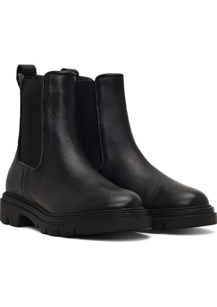 Kadın Siyah Deri Chelsea Bot 25WFD162818 fırsatları