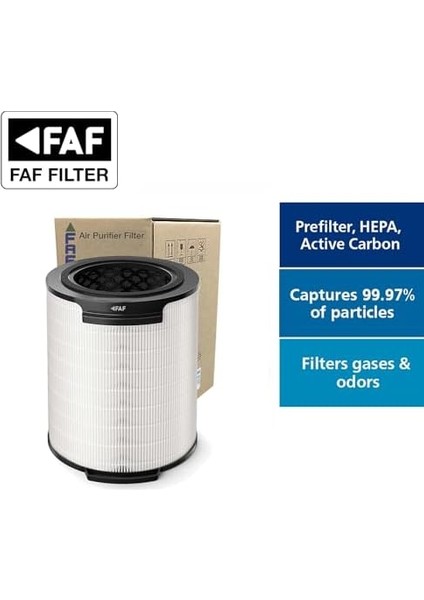 Fresh Air Filter Cam Pure Filtre AC1711-AC1715 Filtre ile Uyumlu, FY1700/30 Filtre ile Uyumlu Beyaz modelleri