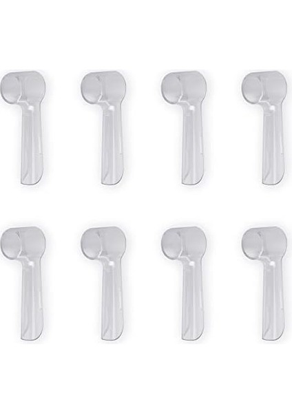 Ibrush 4 Adet Koruyucu Kapak Oral-B Şarjlı ve Pilli Diş Fırçaları ile Uyumlu 4 Adet Koruyucu Kapak (Şeffaf, 8)