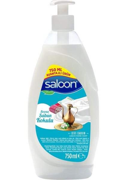 Saloon Sıvı Sabun Beyaz Sabun Kokulu 750 ml