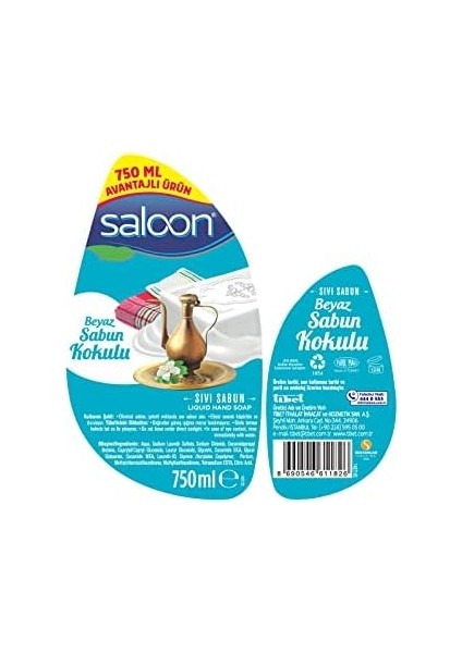 Saloon Sıvı Sabun Beyaz Sabun Kokulu 750 ml fiyatları