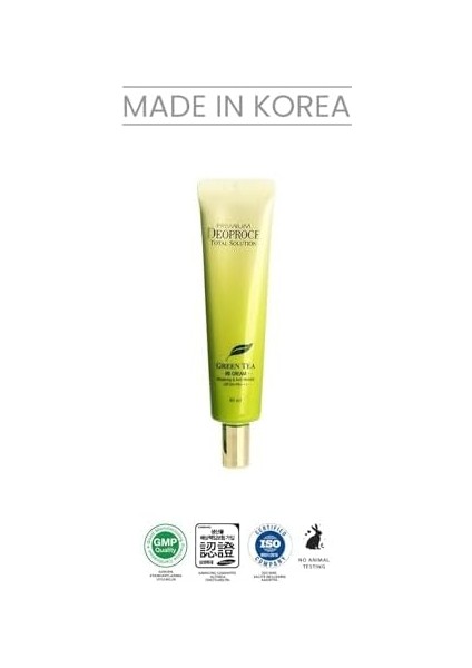 Deoproce Yeşil Çay Özlü Nemlendirici Tonlayıcı Leke Kırışıklık Karşıtı Bb Krem SPF50+ Pa+++ 40 Mililitre