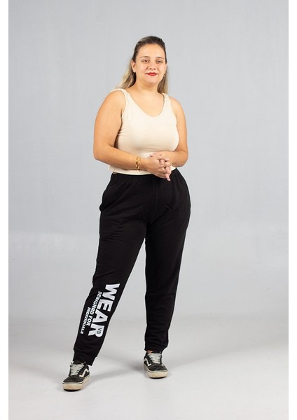 3 Iplik Penye Eşofman Altı Büyük Beden | Şardonsuz Rahat Kesim indirimleri