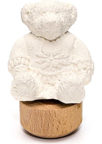 Kaideli Baby Kokulu Ekru Ayıcık Seramik Koku Taşı