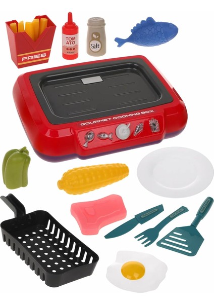 Ocak Barbekü Renk Değiştiren Sebze ve Gıdalar Mutfak Seti 20 Parça Pilli