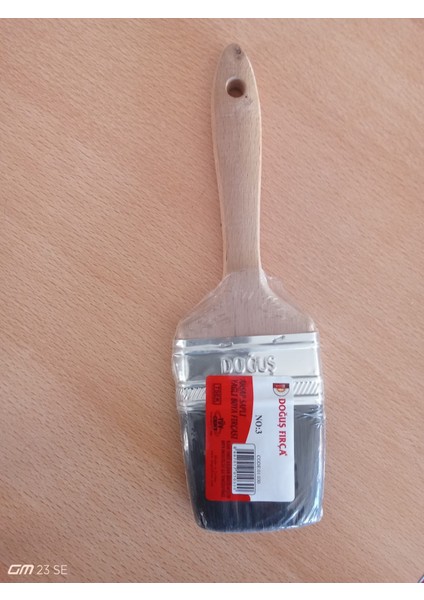 Ahşap Saplı Yağlı Boya Fırça No:3 Doğuş
