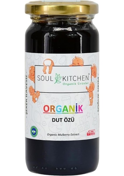 Soul Kitchen Organik Dut Özü 315GR (Soğuk Sıkım) (Şeker Ilavesiz)