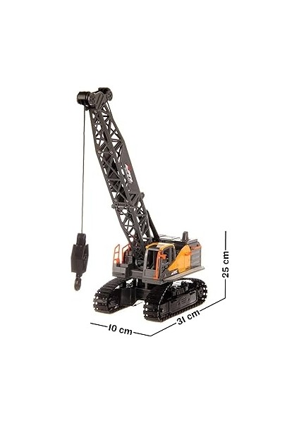 Kumandalı 40 Mhz Tam Fonksiyonlu Rc Iş Araçları LED Işıklı Kepçeleri, Damperi ve Vinç Hareketlidir (Kule Vinç-Kepçe-Bulldozer-Kamyon) (Kule Vinç) modelleri