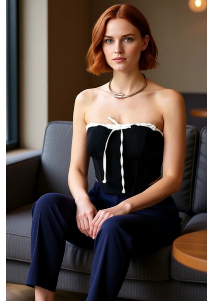 Polyester Elastan Crop Bluz Rahat Yazlık Casual Stil Profesyonel Görünüm Günlük Kullanım Için fırsatları