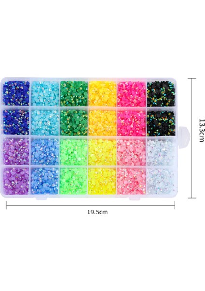 Renkli Taş Set 24 Lü - Tırnak Süsü - Tırnak Taşı Nail Art fiyatları