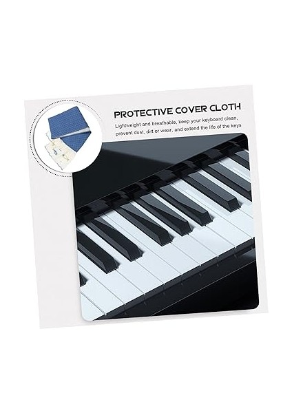 Piyano Koruyucu Kılıf Polyester Klavye Kılıfı Piyanolar Için Çıkarılabilir Piyano Klavye Etiketi indirimleri