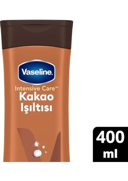 Vaseline Vücut Losyonu Kakao Işıltısı Parlaklığını Kaybetmiş ve Kuru Ciltler Için 400 ml modelleri