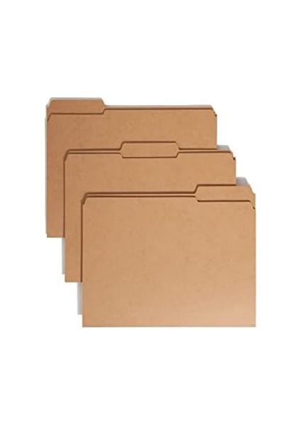 Dosya Klasörü, Güçlendirilmiş 1/3-Kesim Tab, Mektup Boyutu,, Kutu Başına 100 (10734) fiyatları